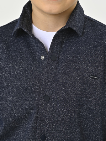 4291 Рубашка трик. дл.р. д/м (темно-синий,серый весь размерный ряд)