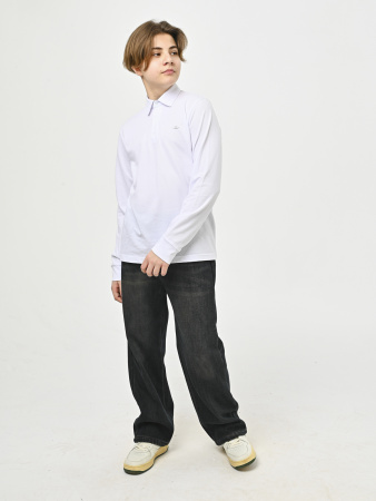 4964 Поло дл.р. д/м (белый весь размерный ряд)