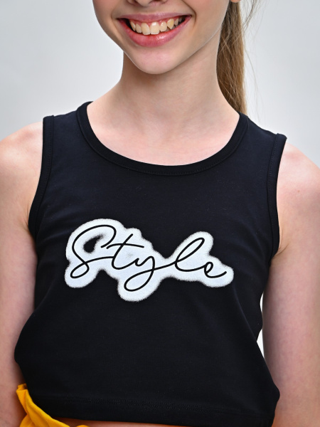 10433 Топ д/д (черный размер 134)