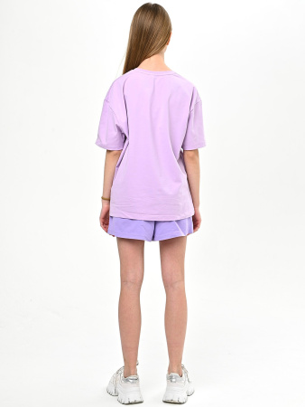 10520 Футболка д/д (сиреневый 134)