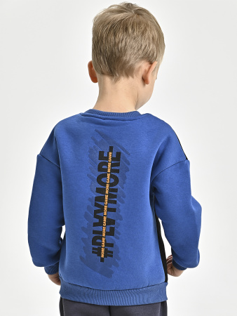 225550 Толстовка утепл. д/м (синий весь размерный ряд)