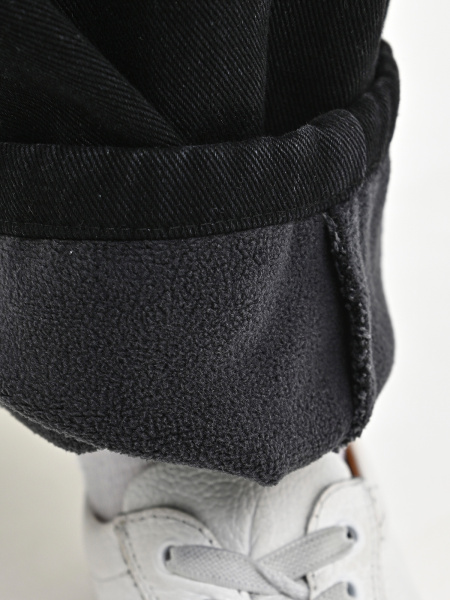 25563-Ch Джинсы утепленные д/м (черный 33(175))