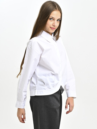 3026-Ch Блузка д/д (белый весь размерный ряд)