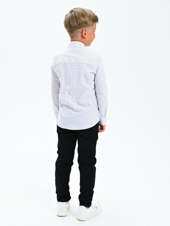 2586 Рубашка дл.р. д/м (белый,бордо весь размерный ряд)