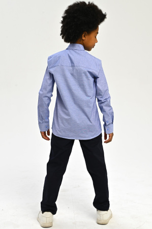 2671 Рубашка дл.р. д/м (ярко-голубой весь размерный ряд)