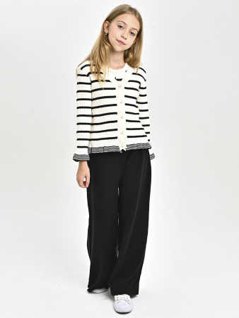 C2501-Ch Костюм тройка д/д (чёрно-белый весь размерный ряд)