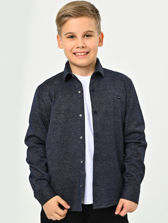 4290 Рубашка трик. дл.р. д/м (темно-синий,серый весь размерный ряд)