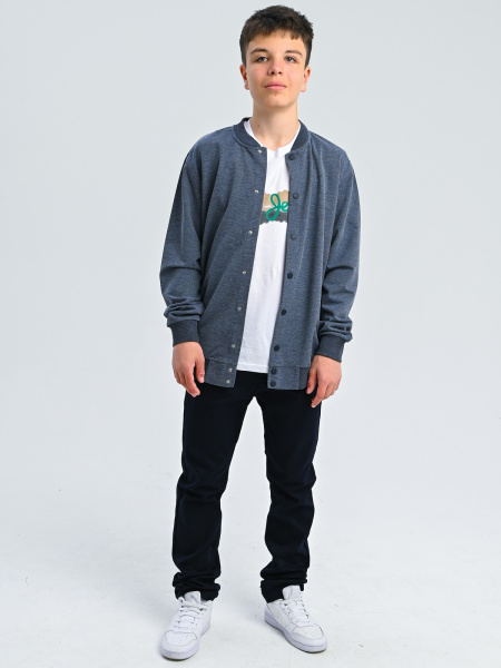 2501 Жакет д/м (джинсовый 128)