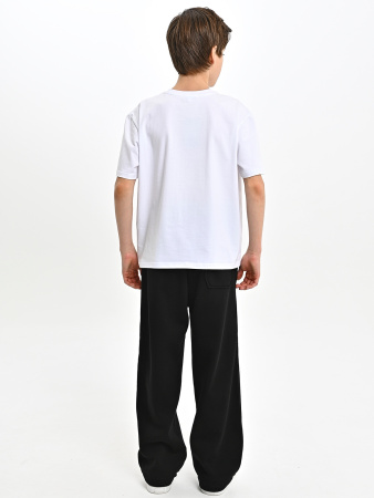 55823-Ch Брюки спорт утепл. д/м (черный весь размерный ряд)