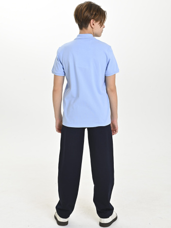 4802 Рубашка трик.(батал) к.р. д/м (голубой весь размерный ряд)