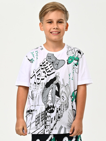 3061 Футболка д/м (белый весь размерный ряд)