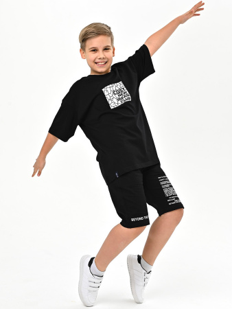 3014 Футболка д/м (черный весь размерный ряд)