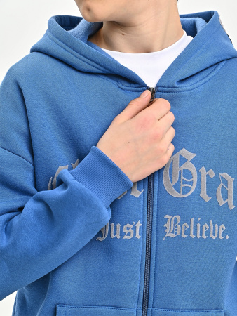 425528 Толстовка утепл. д/м (синий весь размерный ряд)