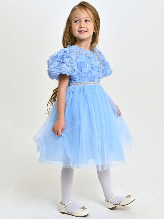 2585KG Платье д/д (голубой весь размерный ряд)