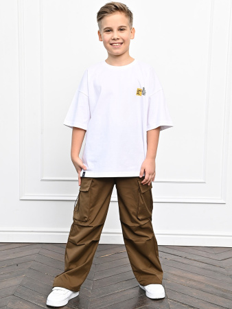 3001 Футболка д/м оверсайз (белый весь размерный ряд)