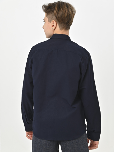 4800 Рубашка (батал) дл.р. д/м (темно-синий весь размерный ряд)