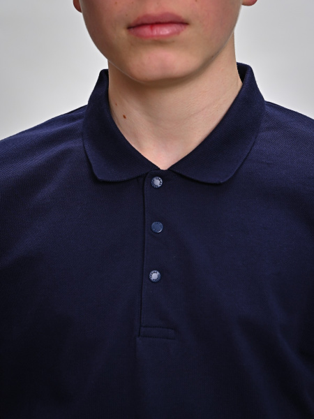 2283 Поло к.р. д/м (темно-синий размер 122)