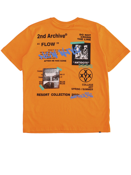 3022 Футболка д/м (оранжевый весь размерный ряд)