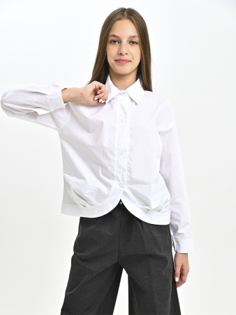 3026-Ch Блузка д/д (белый весь размерный ряд)