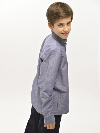 4022 Рубашка дл.р. д/м (батал) (серый весь размерный ряд)