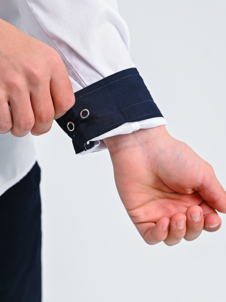 2307 Рубашка дл.р. д/м (белый весь размерный ряд)