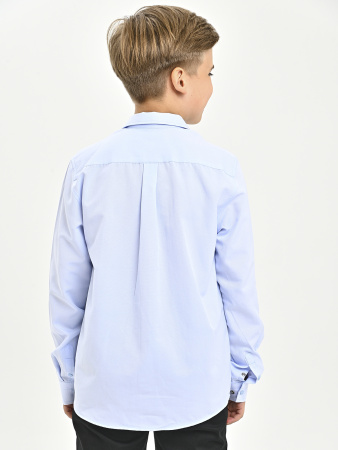 4601 Рубашка (батал) дл.р. д/м (голубой весь размерный ряд)