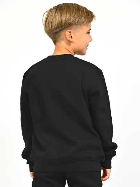 2847 Толстовка утепл. д/м (черный весь размерный ряд)