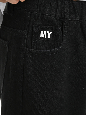 7923-Ch Джинсы утепленные д/м (черный весь размерный ряд)