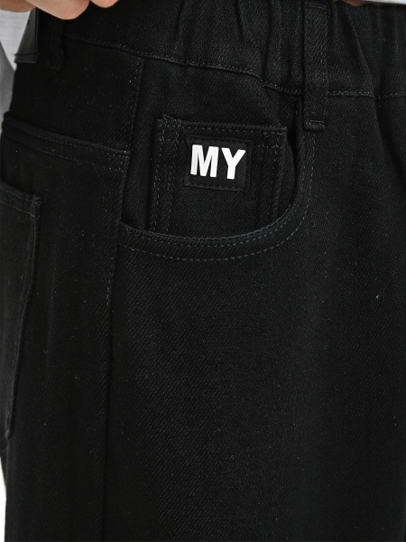 7923-Ch Джинсы утепленные д/м (черный весь размерный ряд)