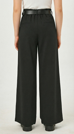 2201KG Брюки палаццо д/д (черный весь размерный ряд)