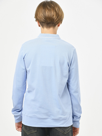 4952 Поло дл.р. д/м (голубой весь размерный ряд)