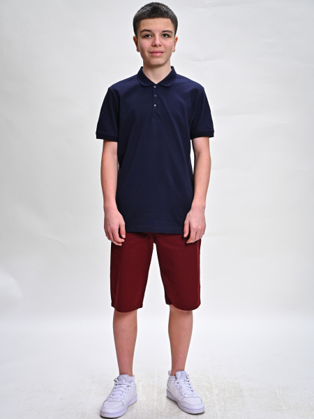 2283 Поло к.р. д/м (темно-синий размер 122)