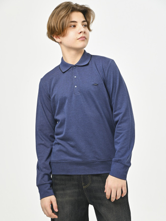 4950 Поло дл.р. д/м (синий весь размерный ряд)