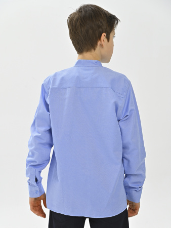 4023 Рубашка дл.р. д/м (батал) (ярко-голубой весь размерный ряд)