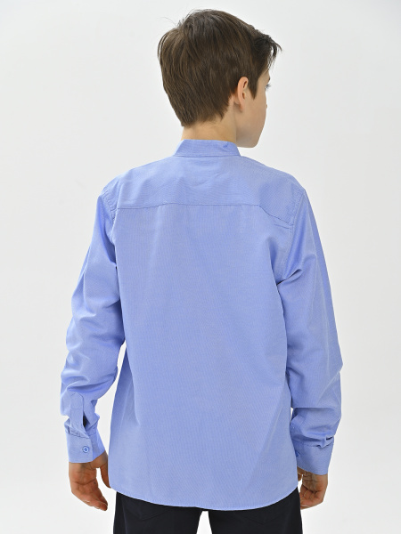 4023 Рубашка дл.р. д/м (батал) (ярко-голубой весь размерный ряд)