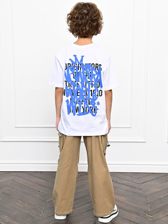 3018 Футболка д/м (белый весь размерный ряд)