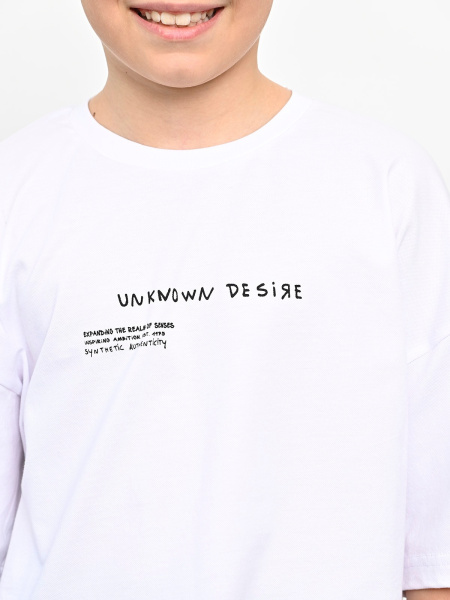 3003 Футболка д/м оверсайз (белый весь размерный ряд)