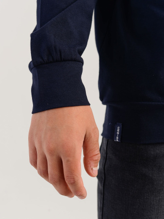 2328 Поло дл.р. д/м (темно-синий весь размерный ряд)