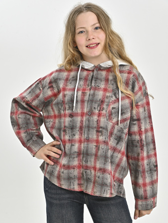 85Q322-Ch Рубашка (красный весь размерный ряд)