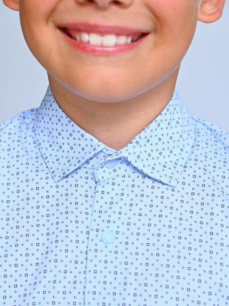 2587 Рубашка дл.р. д/м (2587-голубой-152)