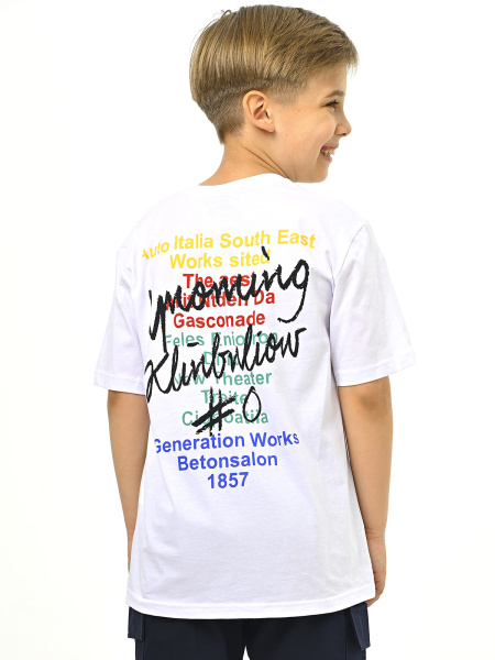 3180 Футболка д/м (белый весь размерный ряд)