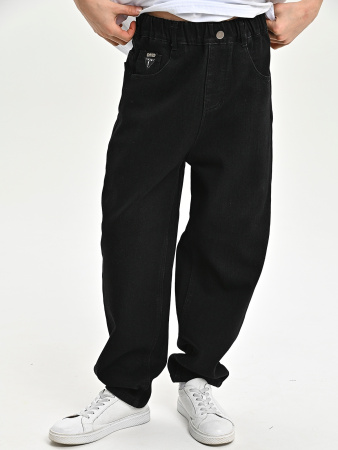 252120-Ch Джинсы утепленные д/м (черный весь размерный ряд)