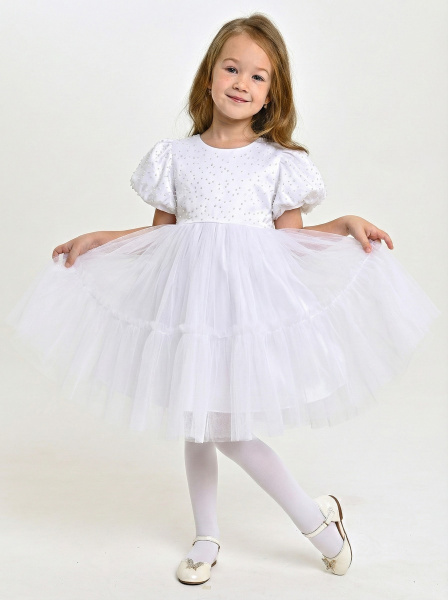 3259-Ch Платье д/д (белый весь размерный ряд)