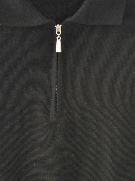 2750 Джемпер/поло д/м (черный весь размерный ряд)