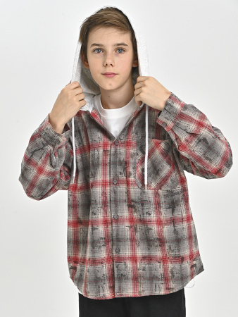 85Q322-Ch Рубашка (красный весь размерный ряд)