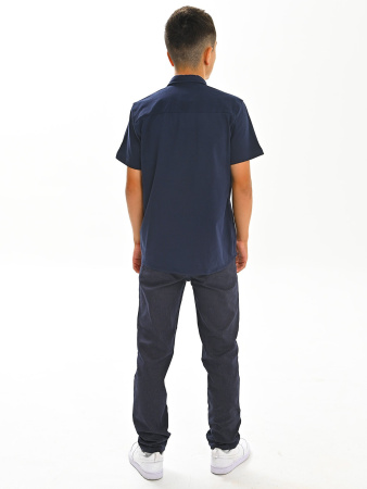 2742 Рубашка трик. к.р. (2742-т.синий-146)