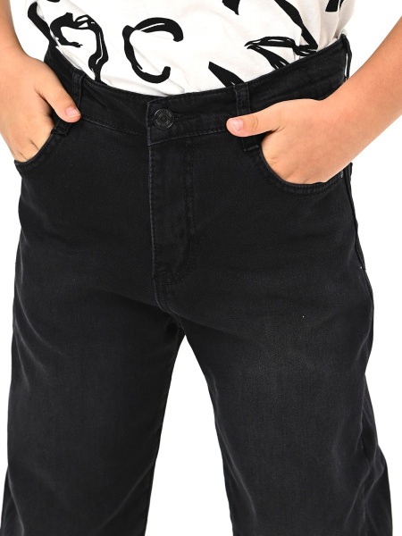 2-1144 Джинсы утепл. д/м (черный весь размерный ряд)