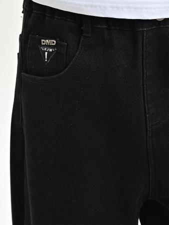 252120-Ch Джинсы утепленные д/м (черный весь размерный ряд)