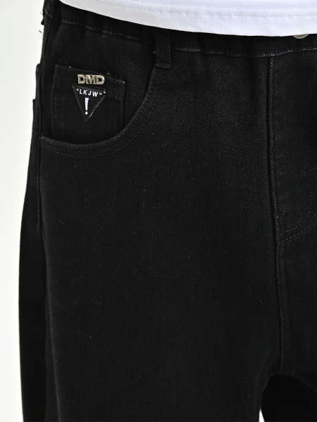 252120-Ch Джинсы утепленные д/м (черный весь размерный ряд)