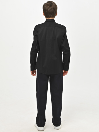 4979 Рубашка дл.р. д/м (черный весь размерный ряд)